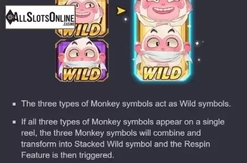 Features. Three Monkeys from PG Soft