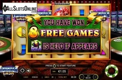 Screen 3. Thunder Cash from Ainsworth