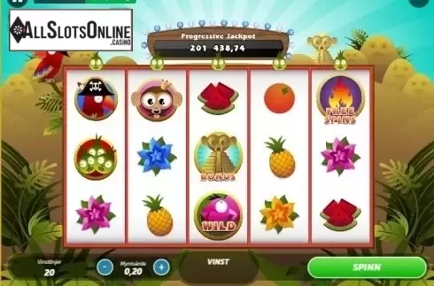 Game Workflow screen. Tiki Temple from Gamesys