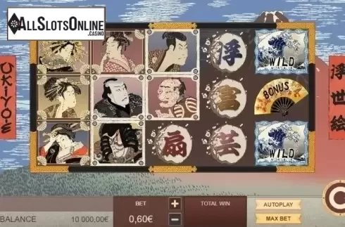 Reel Screen. Ukiyo-e from Gamatron