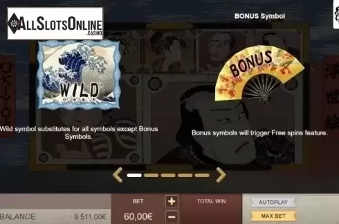 Wild & Bonus. Ukiyo-e from Gamatron