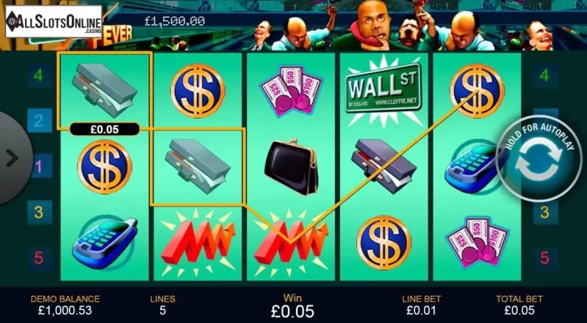 Win Screen . Wall Street Fever from Playtech