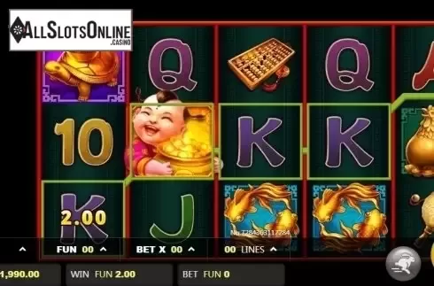 Win screen. Wealthy Fuwa from JDB168