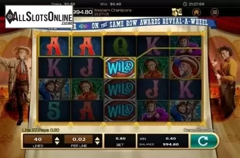 Wild screen 1. Western Champions from High 5 Games