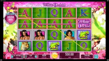 White Orchid slot screenshot 2