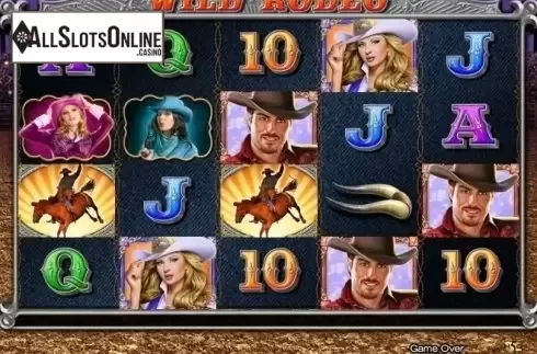 Game Workflow screen. Wild Rodeo (High 5 Games) from High 5 Games