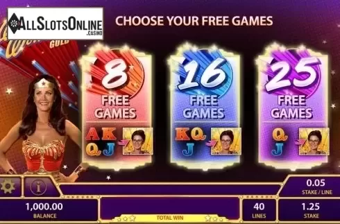 Screen7. Wonder Woman Gold from Bally