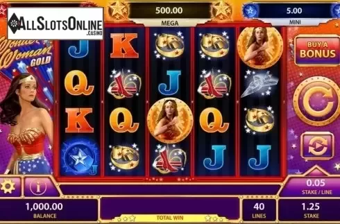 Screen2. Wonder Woman Gold from Bally