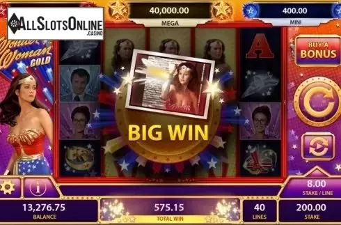 Screen3. Wonder Woman Gold from Bally