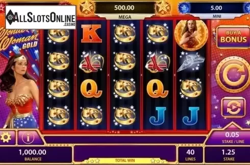Screen9. Wonder Woman Gold from Bally