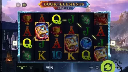 Book of Elements slot screenshot 2