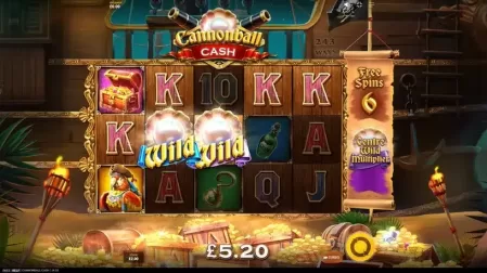 Cannonball Cash slot screenshot 4