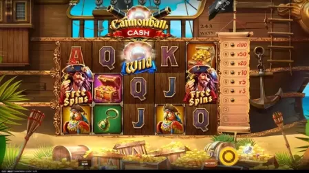 Cannonball Cash slot screenshot 2