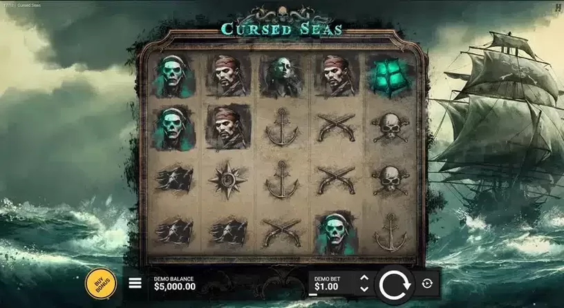 Cursed Seas slot screenshot 1