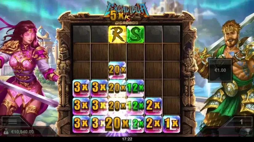 Excalibur VS Gigablox slot screenshot 5