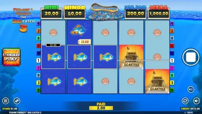 Fishin’ Frenzy The Big Catch 3 slot screenshot 