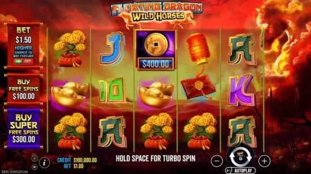 Floating Dragon Wild Horses slot screenshot 1