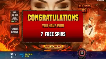 Hot to Burn – 7 Deadly Free Spins slot screenshot 2