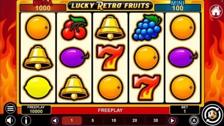 Lucky Retro Fruits Hold And Win slot screenshot 1