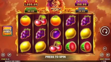 Majestic Fury Power 5 slot screenshot 1