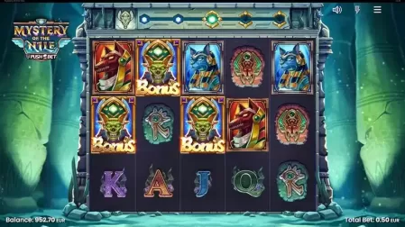 Mystery of the Nile slot screenshot 2