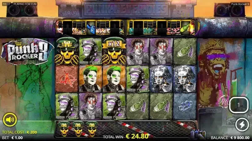 Punk Rocker 3 slot screenshot 5