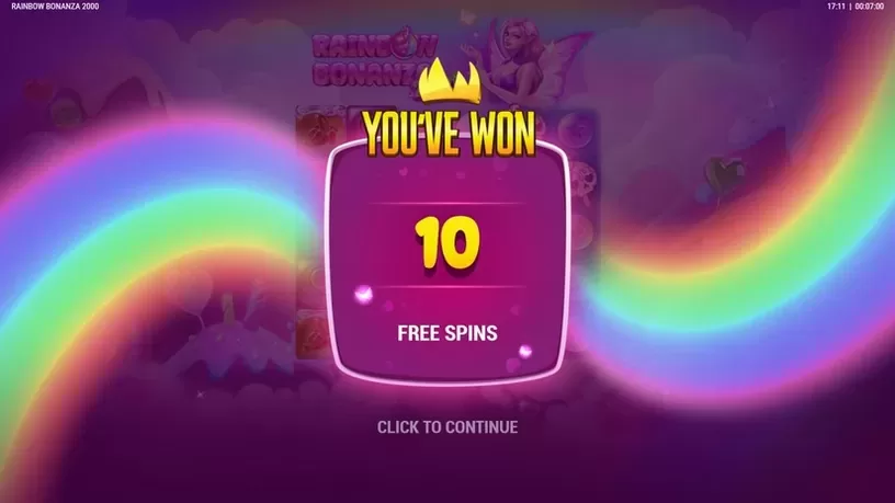 Rainbow Bonanza 2000 slot screenshot 3