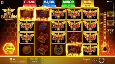 Royal Beellion Hold & Win slot screenshot 4