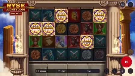 Ryse of the Mighty slot screenshot 2