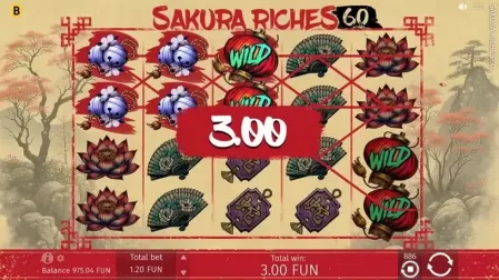 Sakura Riches 60 slot screenshot 4