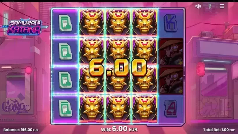 Samurais Katana slot screenshot 2