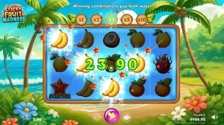 Sticky Fruit Madness slot screenshot 3