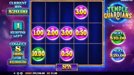Temple Guardians slot screenshot 4