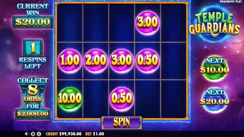 Temple Guardians slot screenshot 4