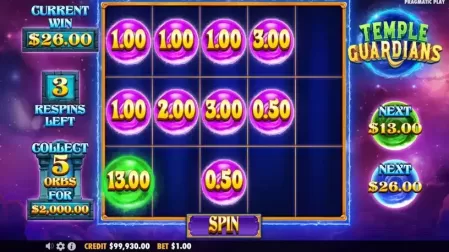 Temple Guardians slot screenshot 5