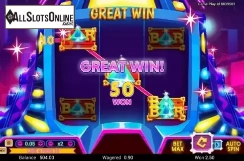 Win Screen. 3 Diamonds from Swintt