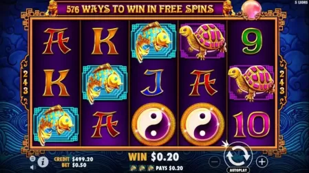 5 Lions slot screenshot 3