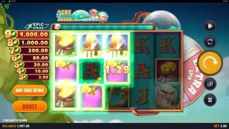 9 Enchanted Beans slot screenshot 2