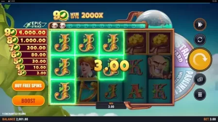 9 Enchanted Beans slot screenshot 3