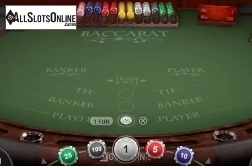 Game Screen 2. Baccarat (BGaming) from BGAMING