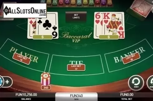 Game Screen. Baccarat VIP (Platipus) from Platipus