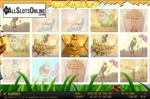 Free spins. Bee Crazy HD from World Match