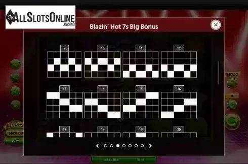 Paylines screen 2