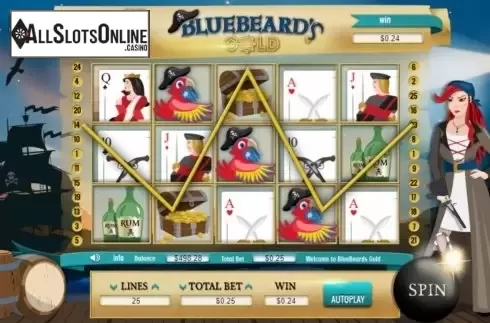 Win screen 2. Blue Beard's Gold from Arrows Edge