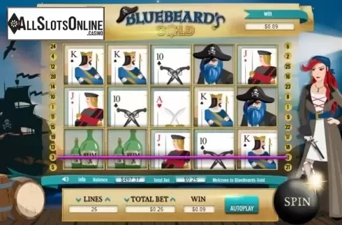 Win screen 3. Blue Beard's Gold from Arrows Edge