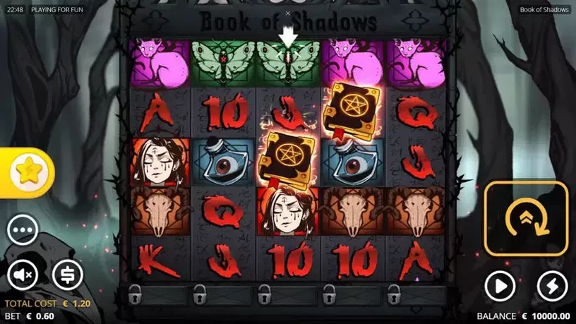 Book of Shadows slot screenshot 1