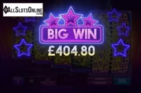 Win Screen. Casino Charms from Playtech