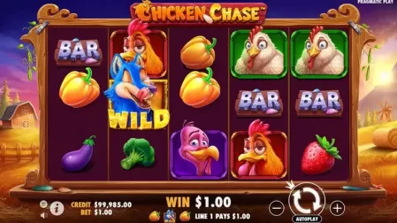 Chicken Chase slot screenshot 2
