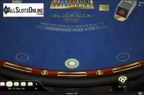 Reels screen. Classic Blackjack (Espresso Gaming) from Espresso Games