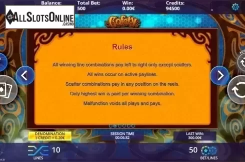 Game Rules. Cofety from DLV